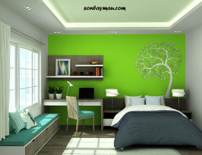 Làm mới không gian sống của bạn với màu xanh lá của Dulux từ TOTA Paint. Màu sắc này được sử dụng rộng rãi trong trang trí nội thất và mang đến một cái nhìn rất gần gũi và thân thiện.